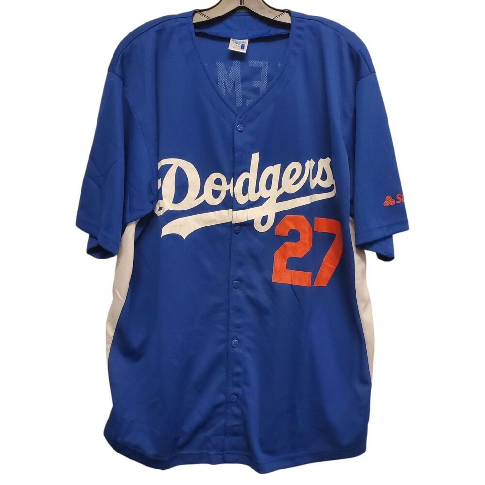 LOS ANGELES DODGERS Jersey Mens XL Blue MATT KEMP #27 State Farm MLB Baseball